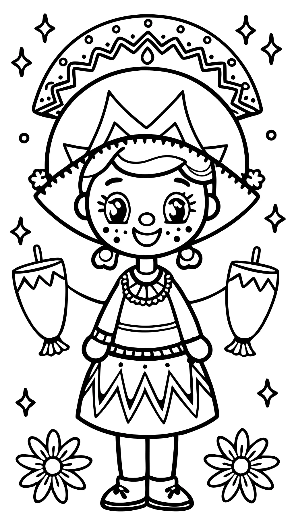 fiesta coloring pages